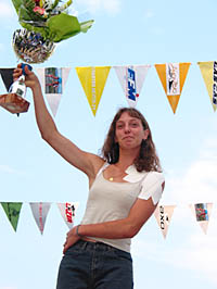 Alice GENESTE vainqueur de l'&eacute;dition 2002 malgr&eacute; une &eacute;paule  douloureuse